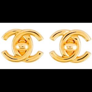 Chanel clip on earrings